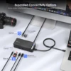WAVLINK USB C Triple 4K@60Hz Display Docking Station 13-In-1 Type C 5Gbps Hub with M.2 PCIe/SATA SSD Enclosure Support 100W PD 5