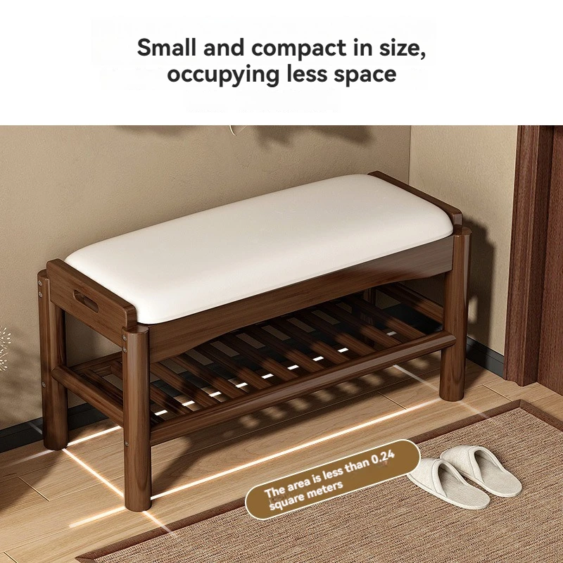 Solid Wood Shoe Bench 6