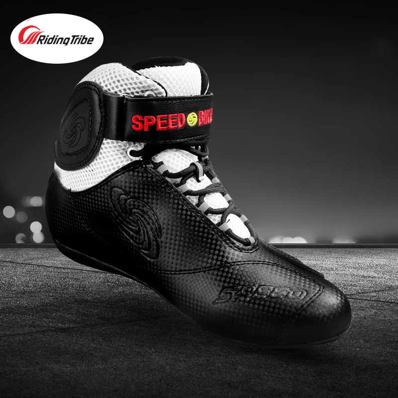 Motorcycle Off-road Racing Shoes Man Woman 4 Seasons Leisure Boots Street Motorbike Riding Shoe Motos Botas Chuteiras