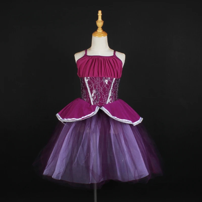 

long skirt purple lace classical ballet dance dress girls adult ballet costume sling stage dance wear ballerina clothes