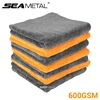 SEAMETAL 40X40cm Microfiber Towels Car Care Washing Thicken Towel Car Detailing Drying Cloth Cleaning Tool Auto Wash Accessories 1