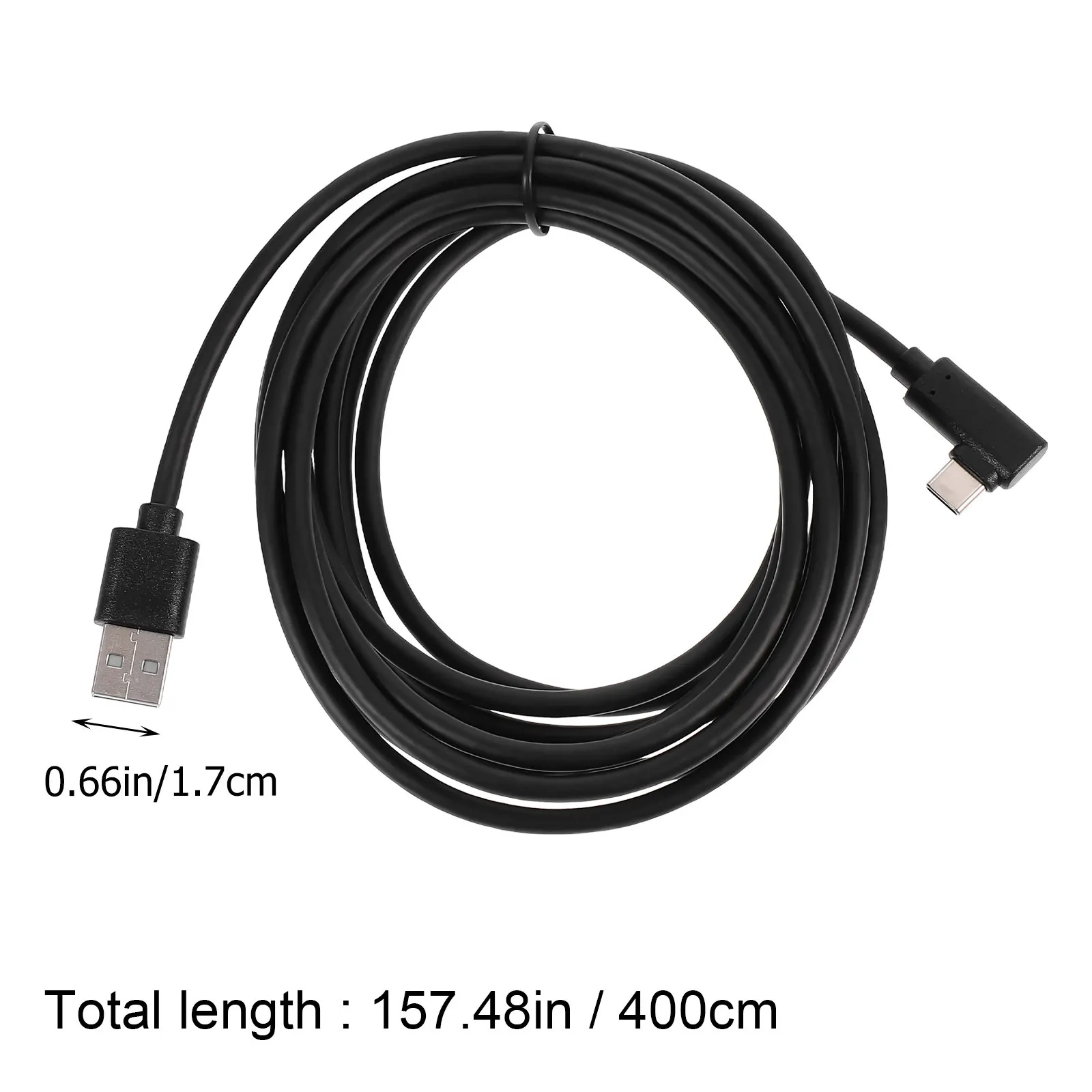 1Pcs 케이블 USB 3.0-타입 C 데이터 라인 엘보우 충전 케이블 주석 도금 구리 와이어 PVC 코팅 데이터 동기화