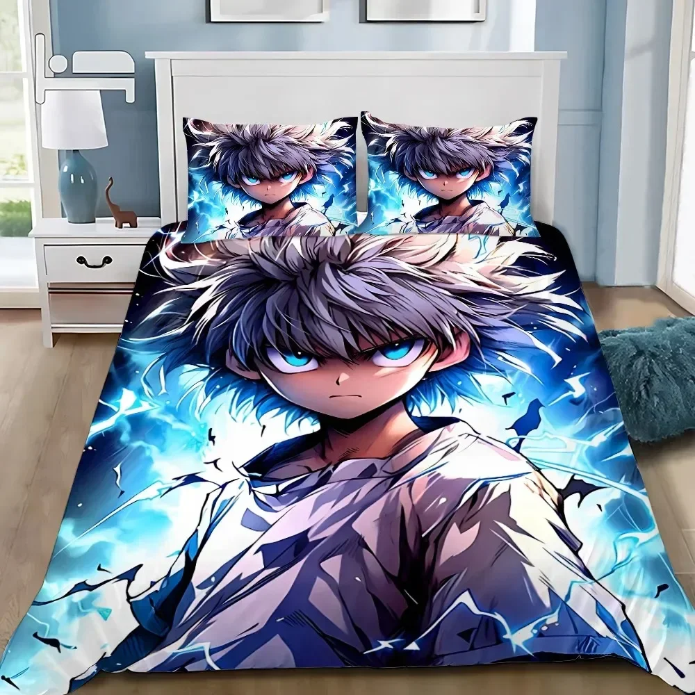 Cartoon Football Duvet Cover Hunter X Hunter Pillowcase Bedding Set Adult Boys Girls Bedroom Decoration Single Double Size