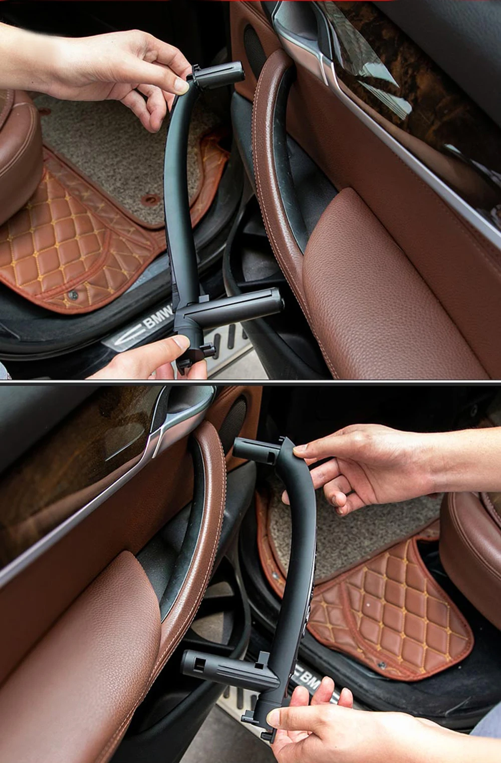3PCS Set LHD RHD Innentür Links Rechts Pull Griff Trim Abdeckung Für BMW X5 X6 F15 F16 2014-2018 – Detail 9