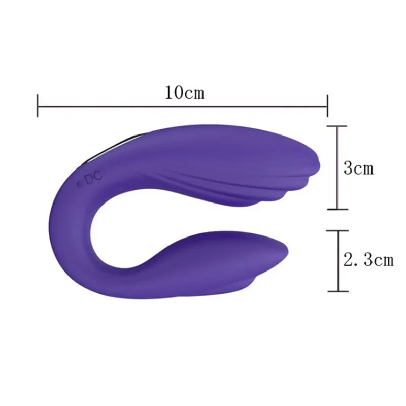 Wireless Vibrator Adult Toys For Couples USB Rechargeable Dildo G Spot U Silicone Stimulator Double Vibrators Sex Toy For Woman