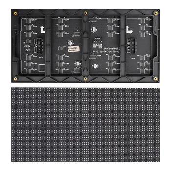 RGB LED 매트릭스 패널, 2048 도트 픽셀 피치, 5mm P4 실내 LED 매트릭스 모듈 패널, 풀 컬러 LED 디스플레이 패널 모듈, 64 × 32