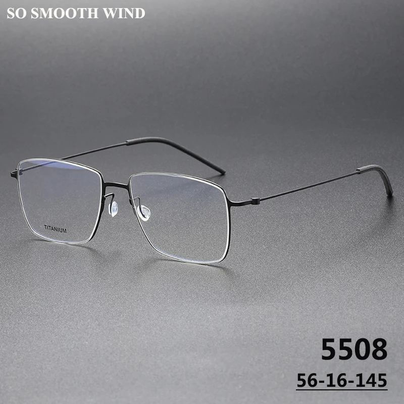 

Denmark Brand Pure Titanium Screwless Glasses Frame Men Square Ultralight Eyeglasses Women No Screw Eyewears Spectacles Gafas