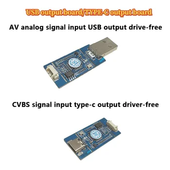 Scheda di acquisizione USB per segnali analogici AV CVBS e S-VIDEO, convertitore da analogico a digitale USB/TYPE-C, senza driver, 1080P