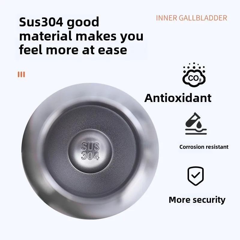 304 stainless steel large-mouth bottle mountaineering pot household vacuum thermos cup outdoor large-capacity sports water cup