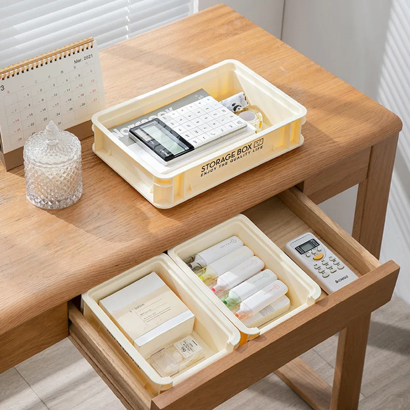 Stackable Document Organizer,Industrial-style Square Storage Box,Camping Organizing Box,Desktop Storage Basket,Office Supplies