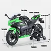 1/12 KAWASAKI Ninja 400 Toy Motorcycle Miniature Diecast Metal Model 1:12 Super Sport Sound & Light Collection Gift For Boy Kid 2