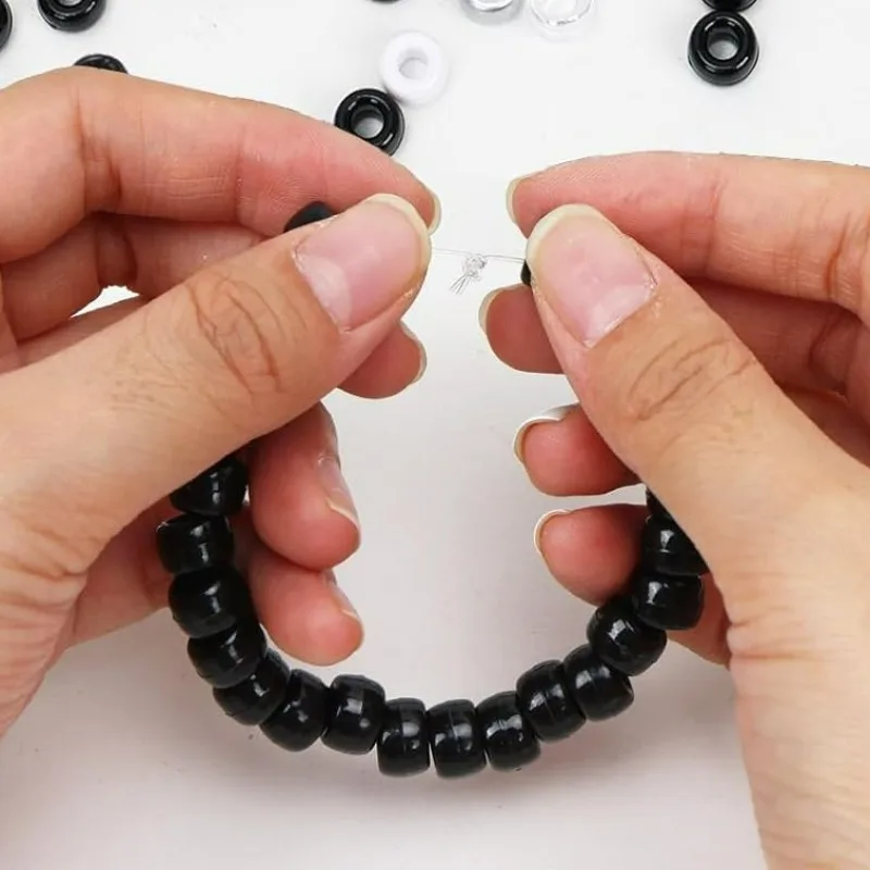 DIY Bracelets Resin Beads Retro Necklace Pendants Random Color Pine Wood Bead Dirty Braid Decorative Beading Jewelry Accessories