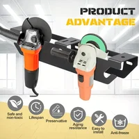 Angle Grinder Holder With Cord Hanger Wall Mount Bracket Storage For Angle Grinder Cutters Polishers Metal Angle Grinder Rack 2