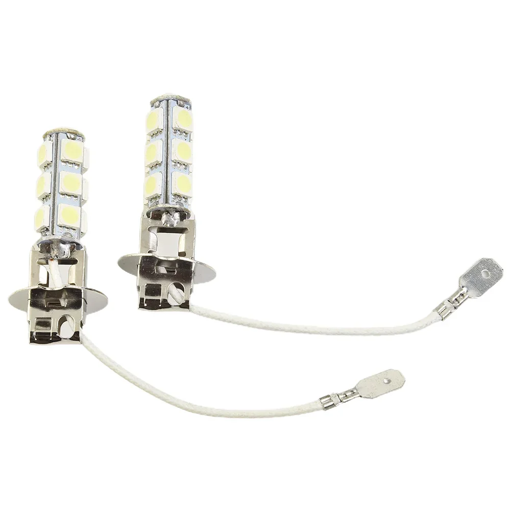자동차 조명 안개등 DRL 운전 램프 손전등 토치, 교체 LED 전구, 매우 밝은 조명, 6500K 화이트, H3 LED 6V, 2 개