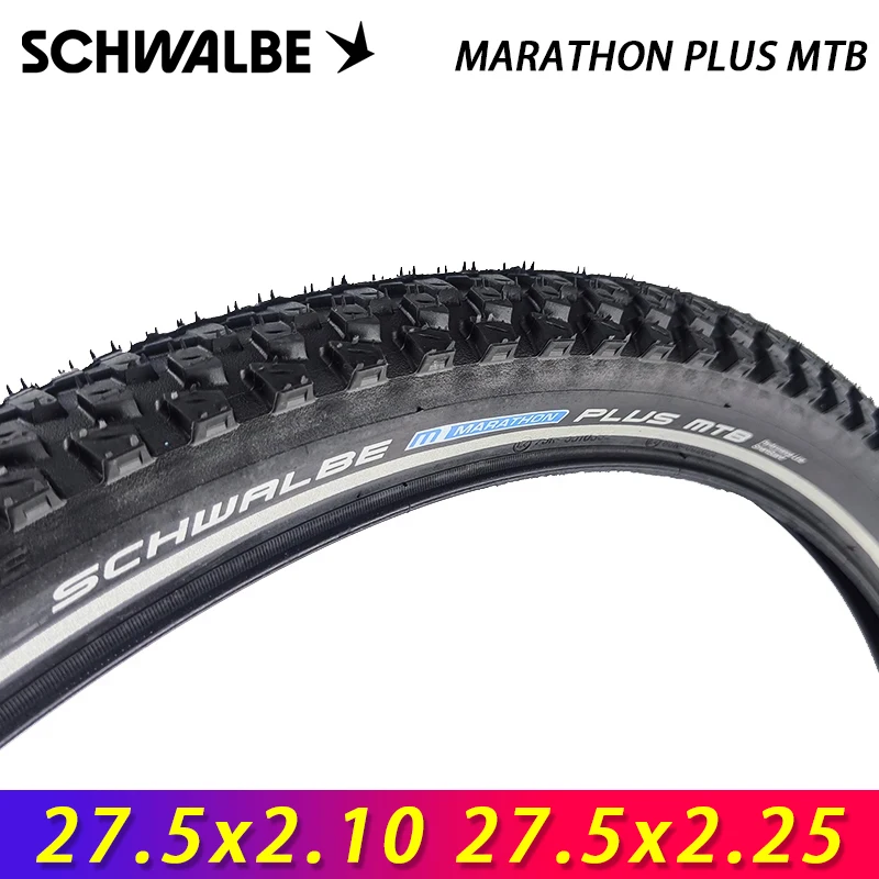 

SCHWALBE Original MARATHON PLUS MTB 27.5x2.10/2.25 Black-Reflex Wired Bicycle Tire for E-Bike Off-Road MTB Bike Cycling Parts