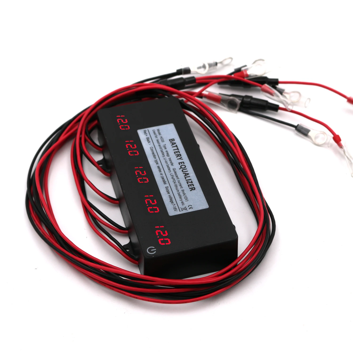 Battery Equalizer Touch Switch 5X 12V Batteries 10A 60V Current Active Voltage Balancer Li li-ion Lead Acid