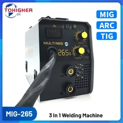Machine à souder 3 en 1, onduleur MIG + ARC + TIG 220V, IGBT, une Machine à souder Portable sans air à trois usages 