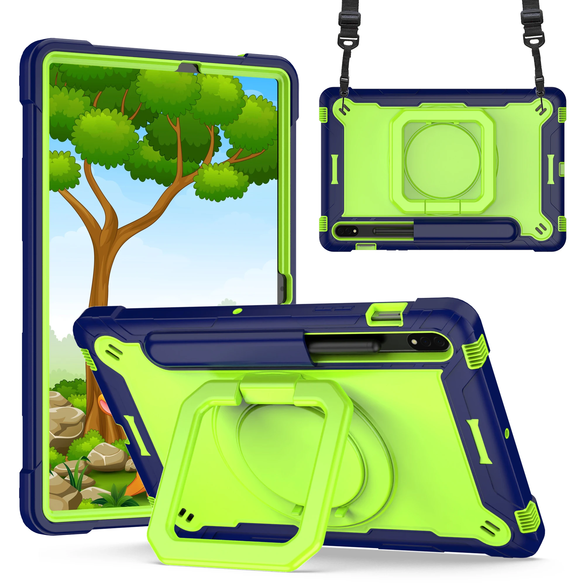 Durable 360 Rotating Stand Tablet Cover