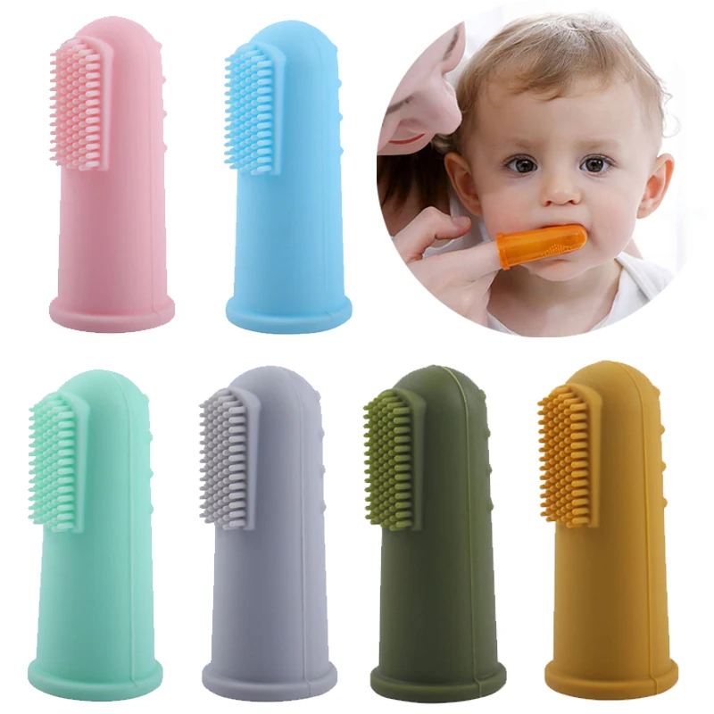 5Pcs Silicone Baby Soft Finger Toothbrush Bpa Free Infant Tooth Teeth Clean Brush Food Grade Silicone Bebes Oral Health Care