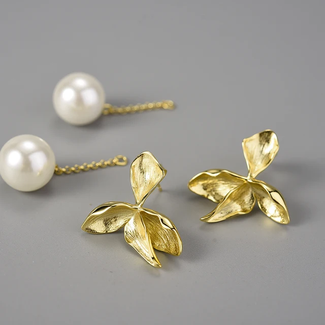 Mother of Pearl Silver Dangle Earrings - Image 5