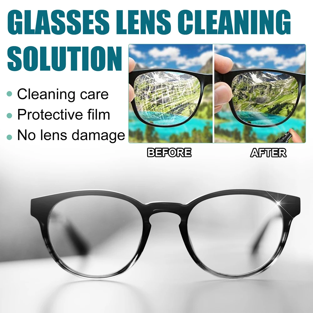 Líquido de restauración de arañazos de lente multiusos, removedor de arañazos de pulido de vidrio para uso de lentes