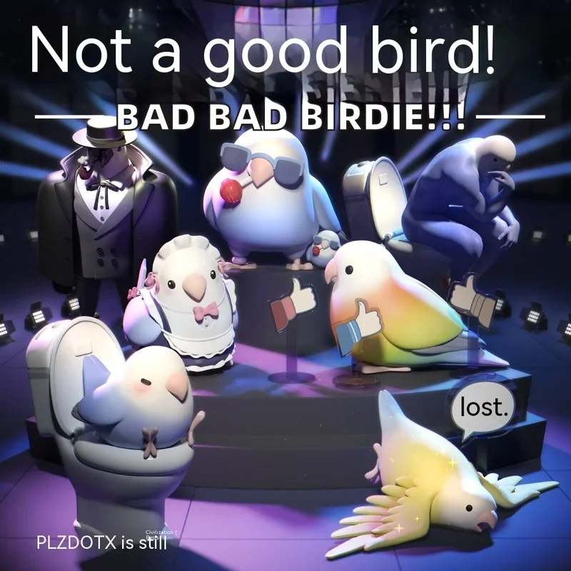 

Новые маленькие Таро-шарики для птиц, это не очень хорошие птицы, серия 1 и 2, глухая коробка загадка, Caja Guss, сумка, аниме-фигурка, модель, украшение, стильная игрушка