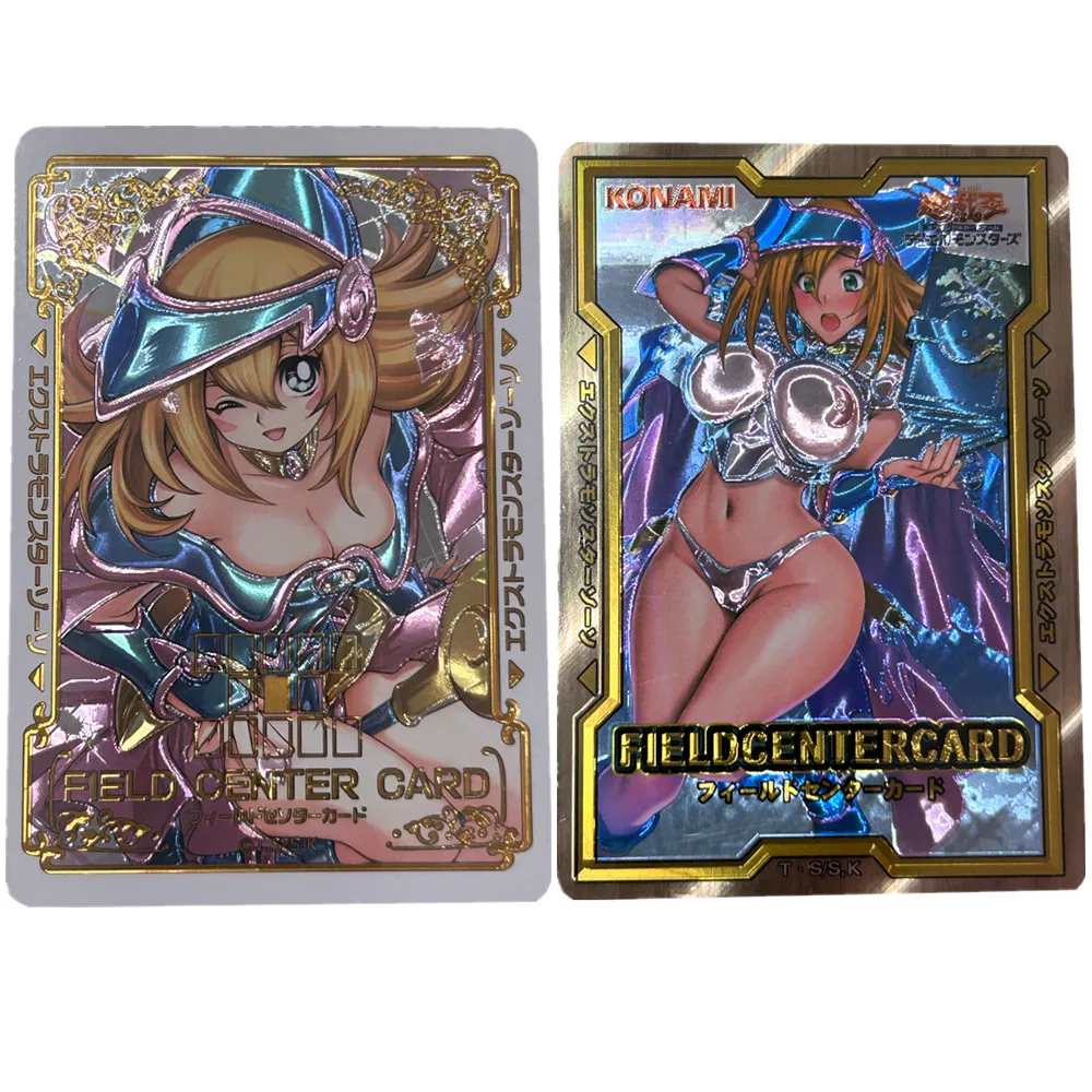 

New Anime Yu Gi Oh Dark Magician Girl Diy Lithography Game Collection Card Toys Gift