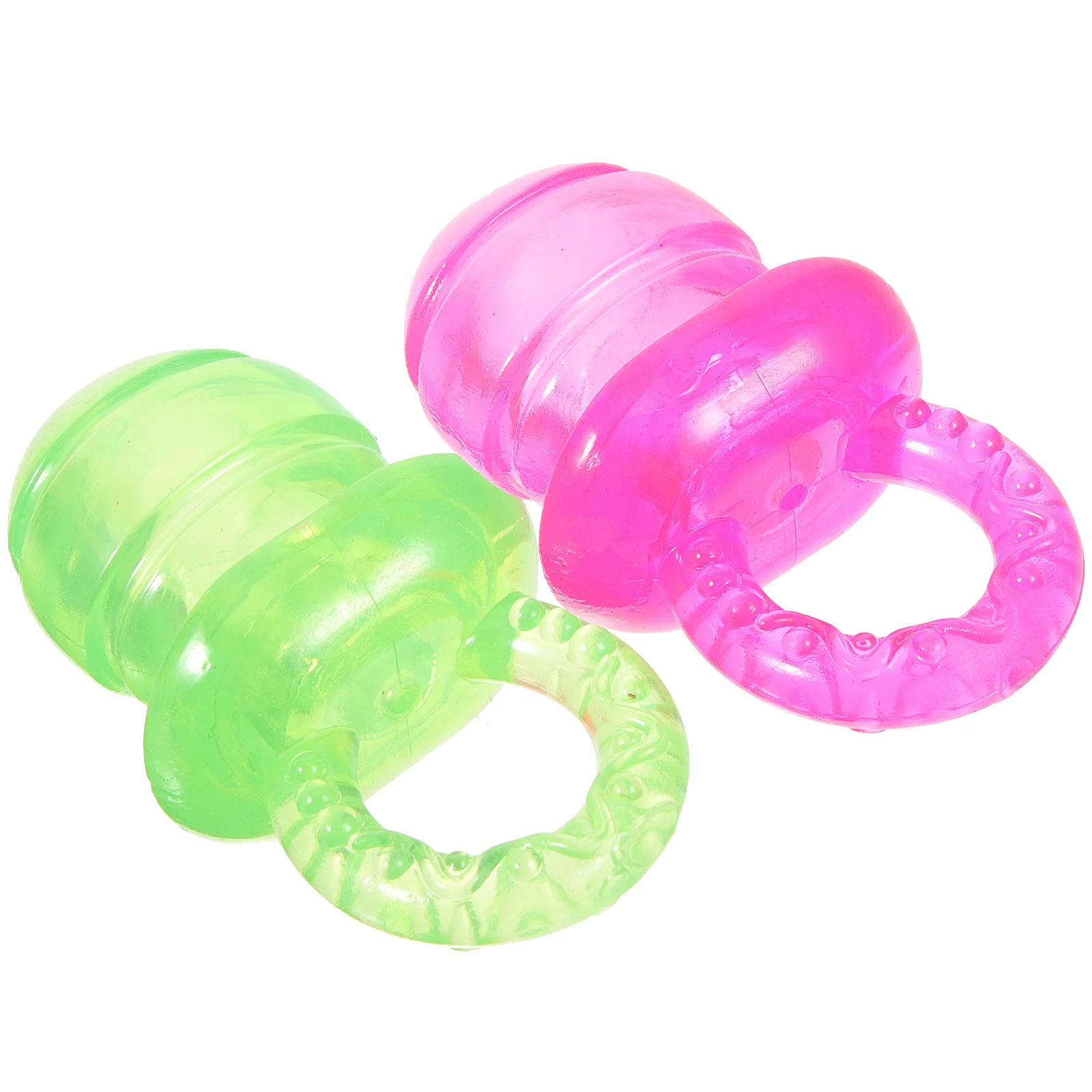 

2pcs Pet Chew Toy Colorful Dog Teether Chewing Toy Funny Pet Interactive Toy