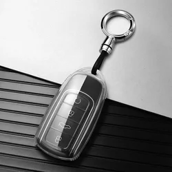 Transparent TPU Key Protector Cover with Keyring for JAECOO & Chery Vehicles (C)