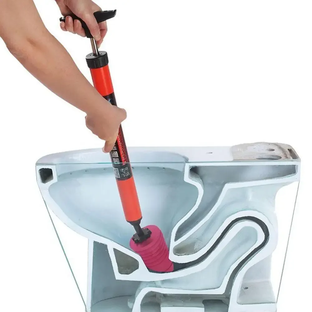 High Pressure Toilet Unblock One Shot Pipe Plunger Silicone Quickly Unblock Household Sewer Dredging