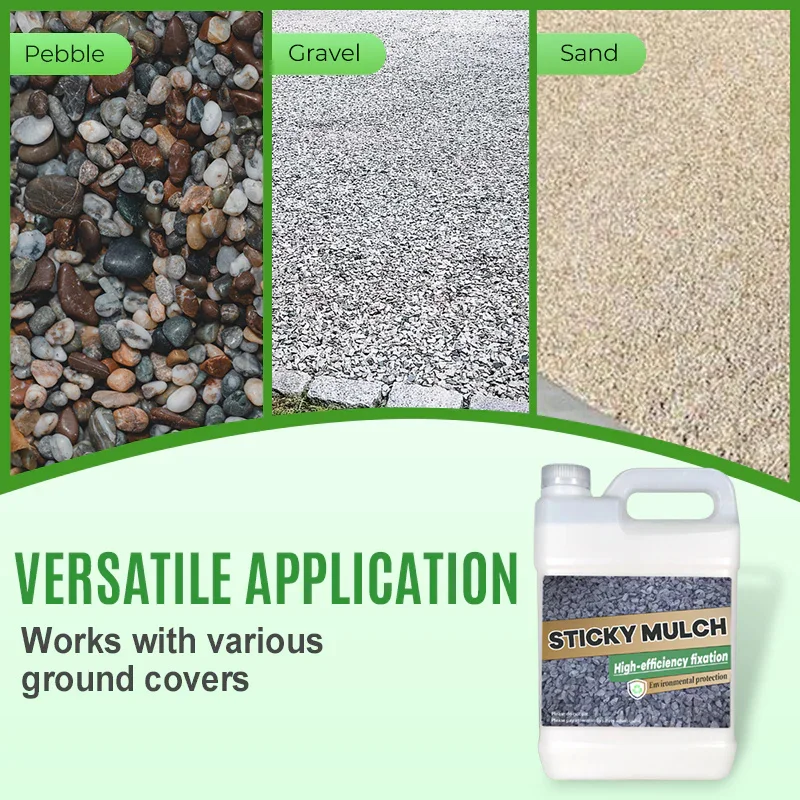 Rock Glue Landscaping Stone Glue Anti-Yellowing Sticky Ground Coverage Gravel Binder For Outdoor Yards Garden Patios Driveways