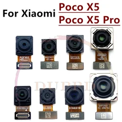 Original Rear Front Camera For Xiaomi Mi Poco X5 Pro X5Pro Backside Facing Frontal Selfie Back Camera Module Replacement Parts