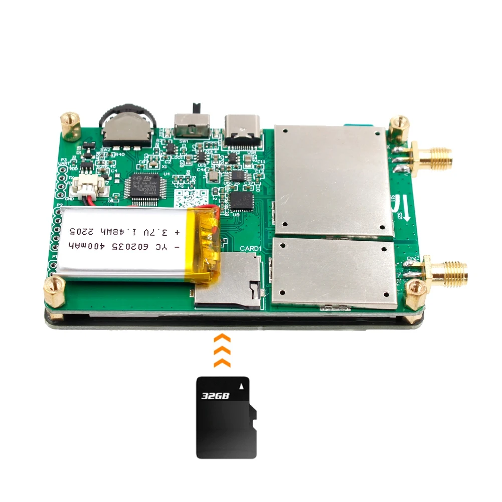 AS63 Upgraded Version NanoVNA-H Vector Network Antenna Analyzer 10KHz-1.5GHz MF HF VHF UHF with SD Card Slot