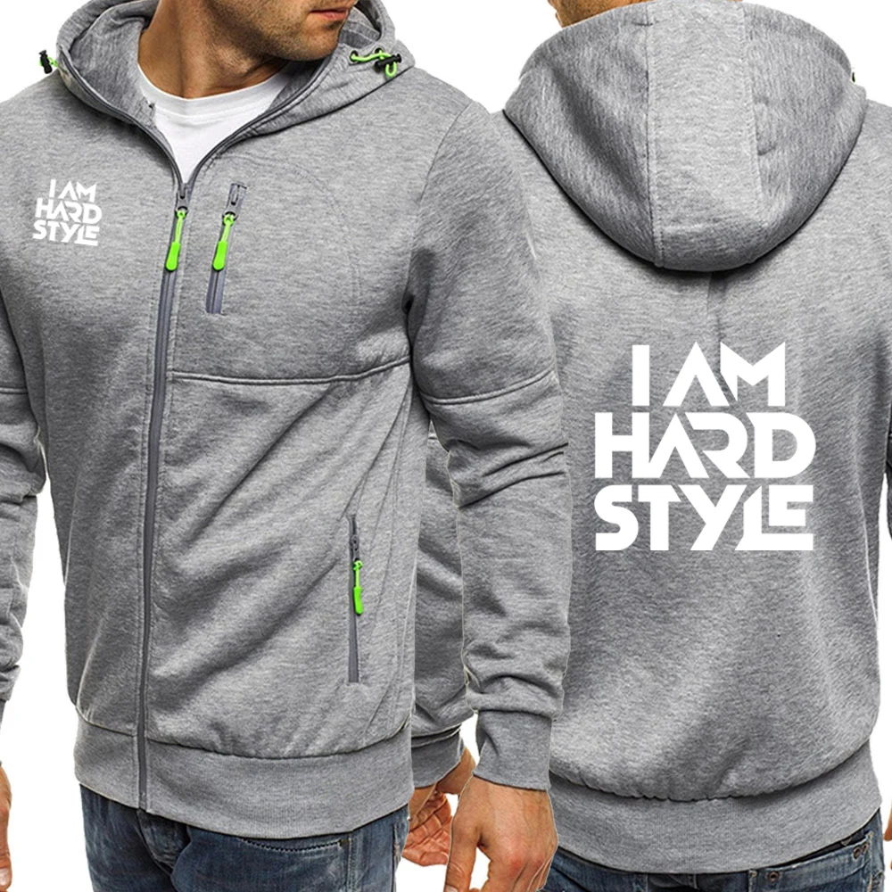 Men's Cotton Hooded Cardigan Zipper Casual Sports Hoodies