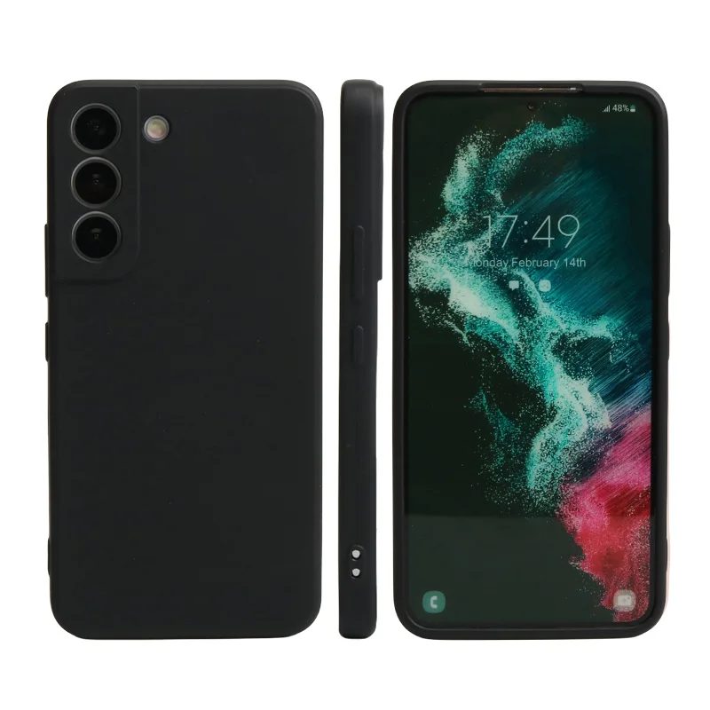 thumbnail image 1 of For Samsung S8 S9 S10+ S20 FE S21 S22 Plus S24 S23 Ultra Case Soft Liquid Silicone Ultra Thin Shockproof Phone Back Cover, 1 of 5