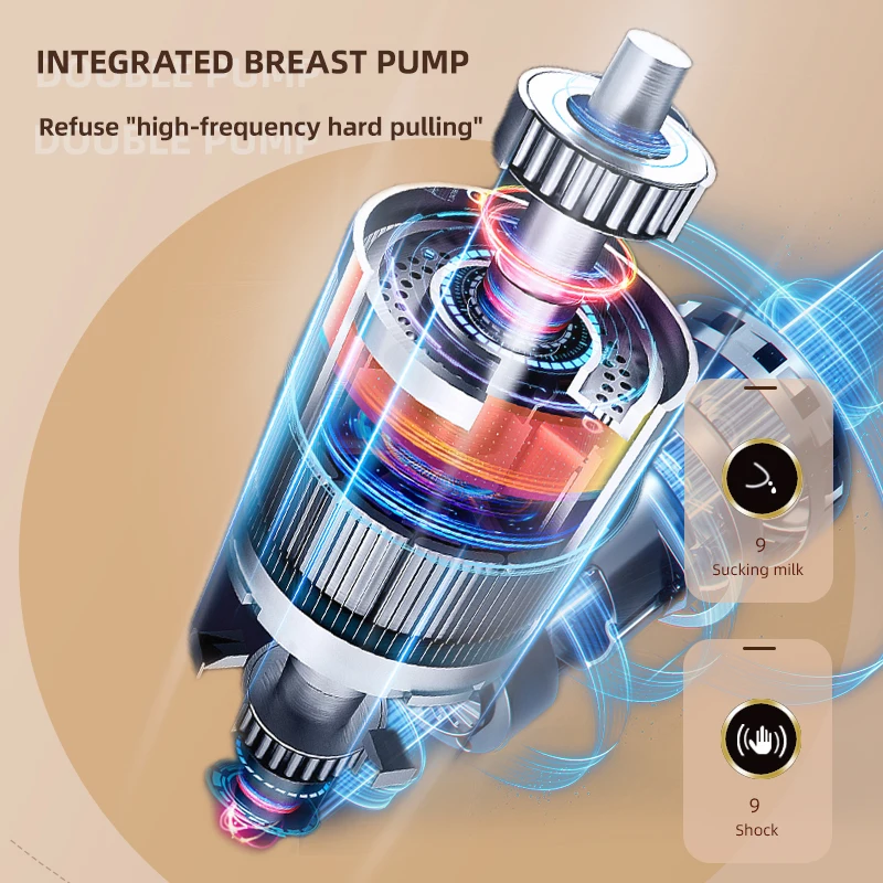 Dr.isla Portable Electric Breast Pump With 180ml Bottle Milk Puller Breastfeeding Low Noise BPA-free electric breast pump