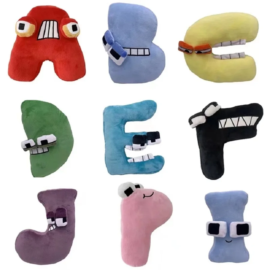 26 Styles Alphabet Lore Plush Toy Stuffed Plushie Doll Anime Soft Pillow  Gifts