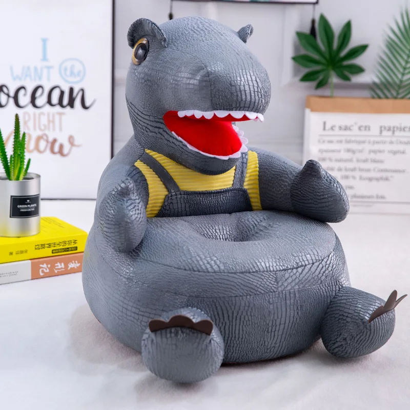 Creative Simulation Crocodile Skin Dinosaur Sofa Learning Seats Soft Chair Washable Removable Sofa Baby Plush Toys Children Gift