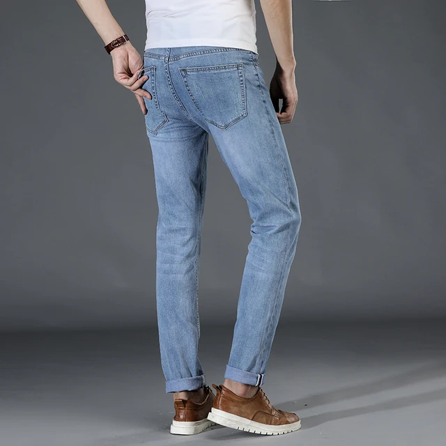 Jeans Uomo Taglio Dritto Con Vita Semi-Elastica - Disponibili In Taglie Forti
