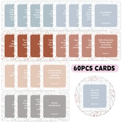 Inspirational Prayer & Scripture Cards - Handwritten Assortment for Encouragement and Christian Gifts (60 Pieces) (60pcs cards)