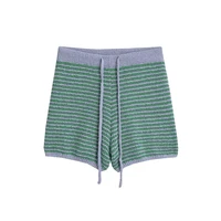 Willshela Women Fashion Two Piece Set Striped Lapel Neck Shirt & Elastic Waist Shorts Chic Lady Women Shorts Sets - Image 5