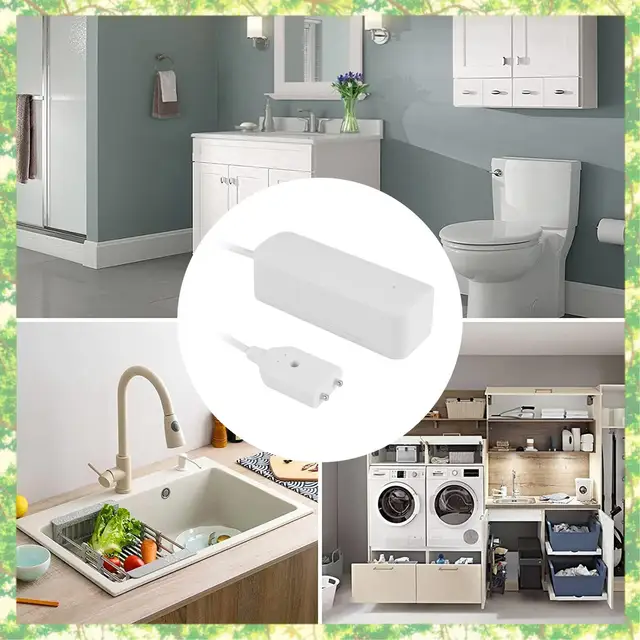 Smart-Tuya Zigbee Water Leak Sensor Wireless Flooding Detector Water Leakage Detection Alert Water Level Overflow Alarm 4