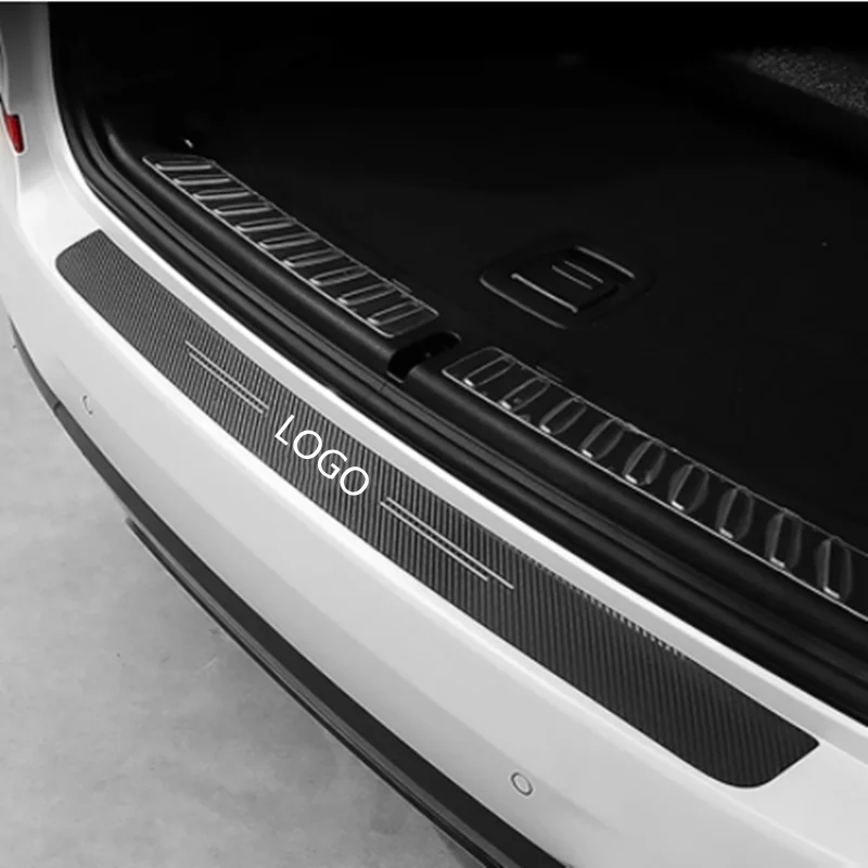 Car Door Threshold Scuff Plate For Ssangyong Kyron Rexton Korando Actyon Carbon Fiber Car Trunk