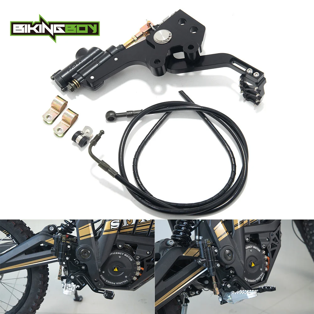 Bikingboy Freno A Pedale Posteriore Idraulico Per Talaria Sting Electric Dirt Bike Off-Road Mx Motocross Lega Di Alluminio Cnc