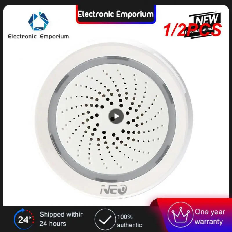 

1/2 шт., Wi-Fi-сирена с датчиком температуры и влажности