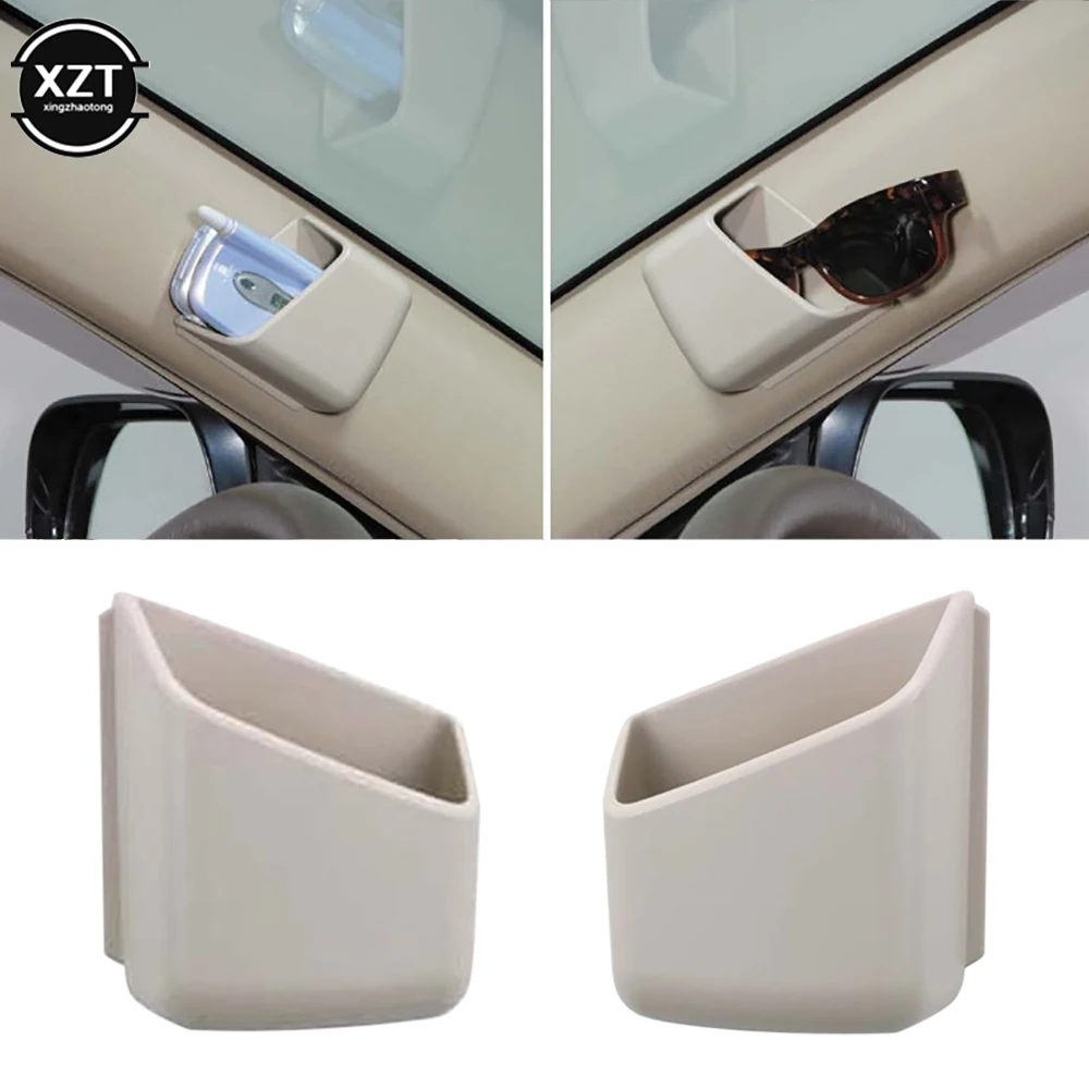 Universal Car Auto Sunglasses Organizer Eyeglasses Glasses Holder Accessories Phone Organizer Storage Boxes Holders Pocket 2Pcs
