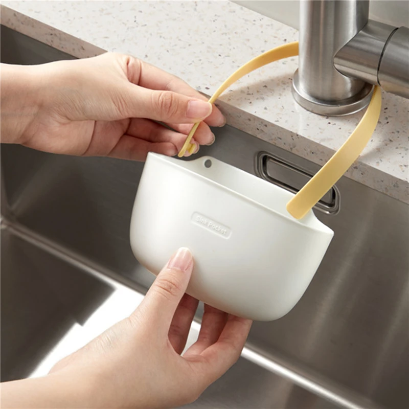 Kitchen Sink Sponges Holder For Bathroom Soap Dish Drain Water Basket Drying Rack Accessories Storage Organizer 4