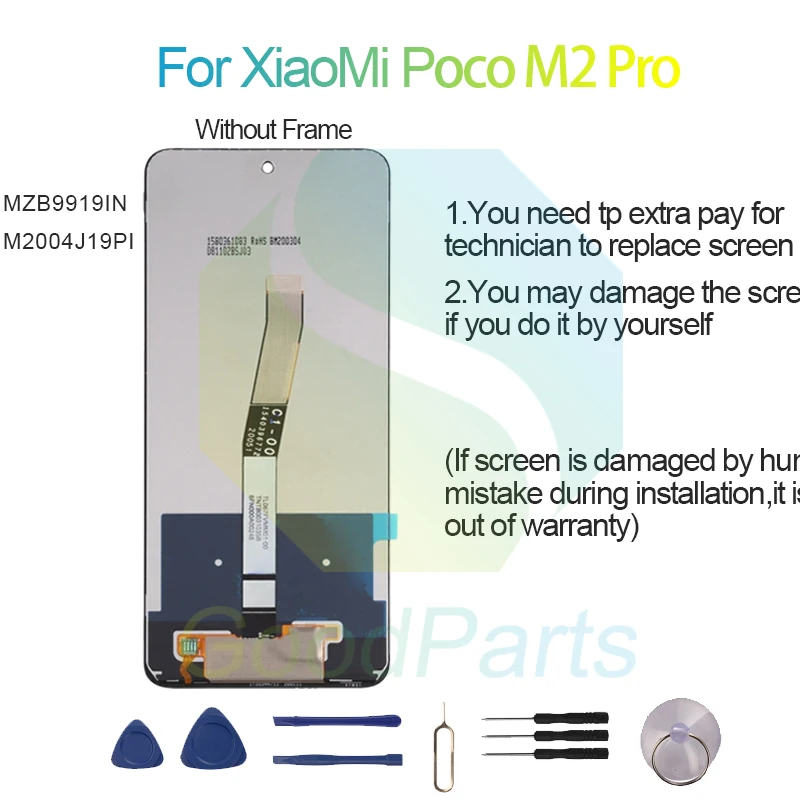 Substituição de Tela para Xiaomi Poco m2 Pro Lcd Touch Digitizer 2400*1080 - Image 4