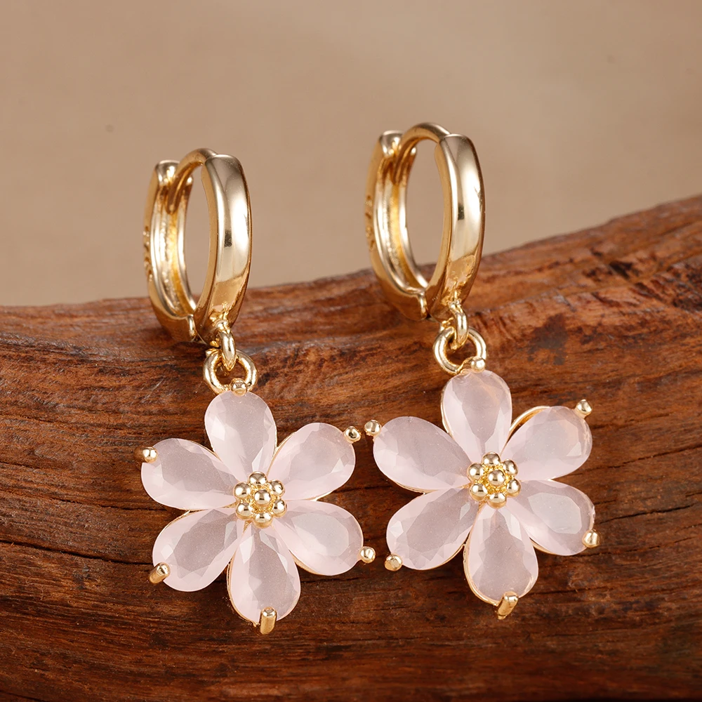 Set di orecchini a cerchio in zirconi di cristallo con fiore in acciaio inossidabile da 3 pezzi per gioielli penetranti con orecchino di cartilagine quadrato geometrico da donna  36