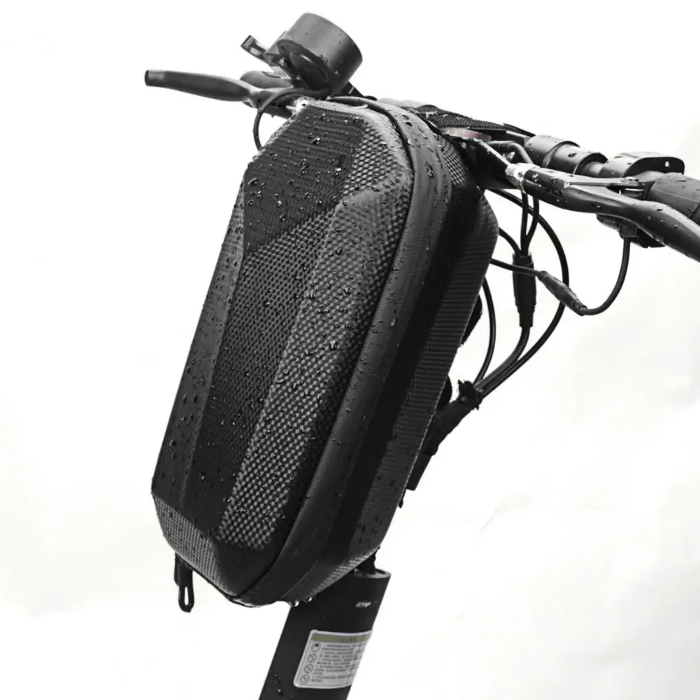 

Scooter Head Bag Useful Anti-scratch Faux Leather Electric Scooter Front Stem Charger Storage Pouch Daily Use